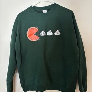 Green Graphic Sweater